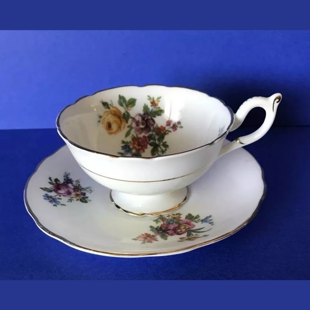 Vintage Coalport Wide Mouth Teacup & Saucer